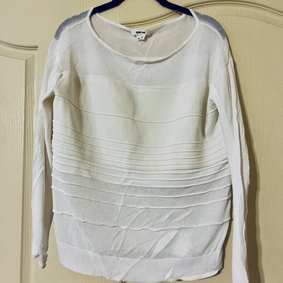 Helmut Lang Sweaters - Helmut Lang Mesh Insert Sweater